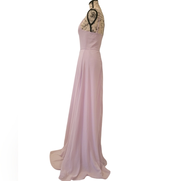 STUNNING SOFT LILAC FULL LENGTH GOWN. SIZE XS never worn - Picture 10 of 16